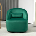 US Pride Furniture Accent Chair with Barrel-shaped Design and 360 Degree Swivel Feature
