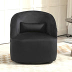 US Pride Furniture Accent Chair with Barrel-shaped Design and 360 Degree Swivel Feature